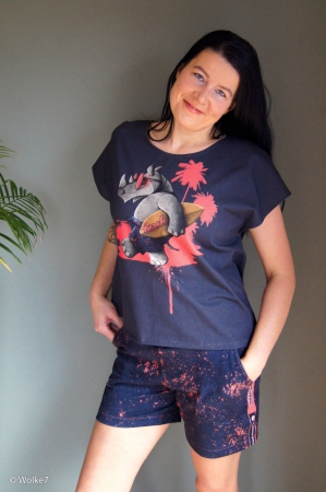 Panel - Jersey - Surferrhino - dunkelblau - by Thorsten Berger